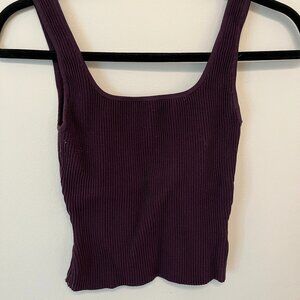 Babaton sculpt knit squareneck tank